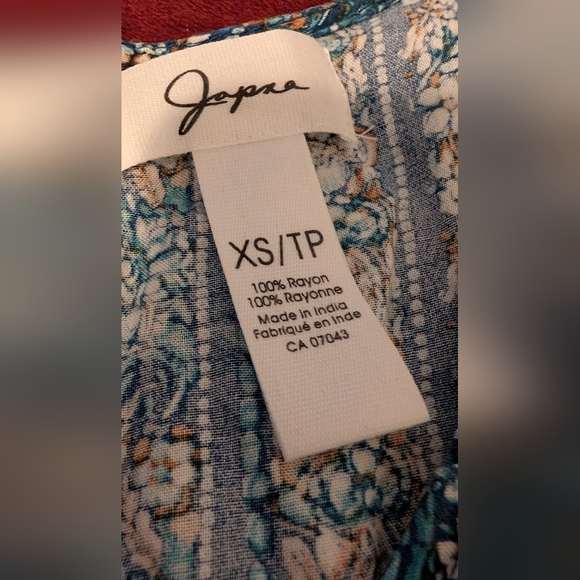 Bohemian Blue and Orange Wide-Leg Jumpsuit - Picture 3 of 7